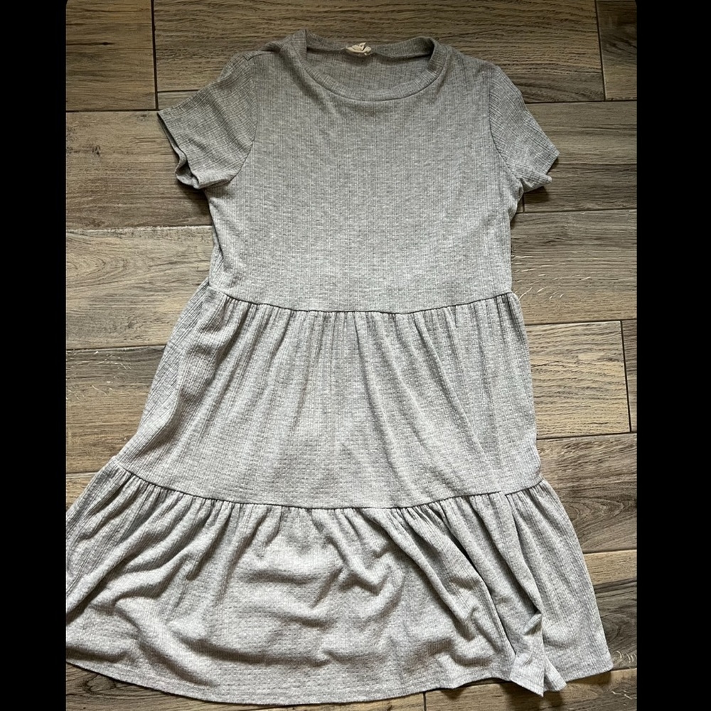 Grey Babydoll Dress